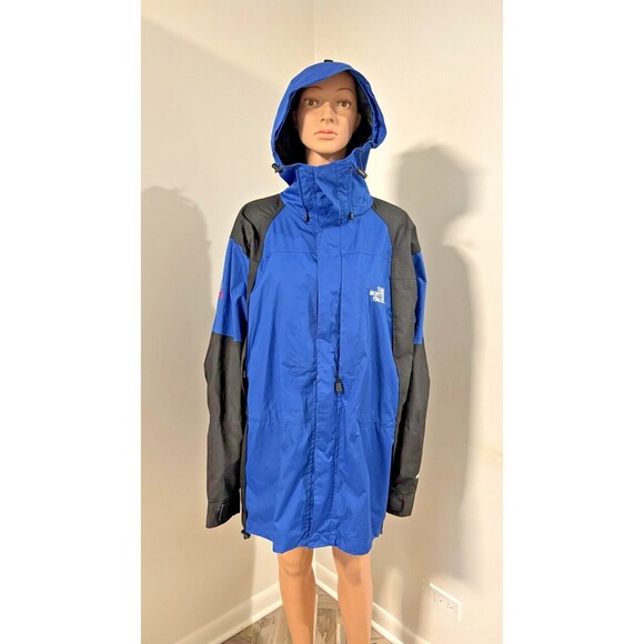 NORTH FACE Blue Black Summit Series Goretex XCR Snow Winter Jacket M's Large - Picture 1 of 10
